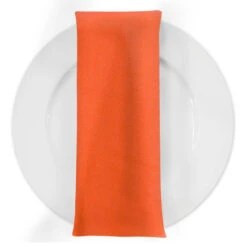 Premium Poly (Poplin) Table Napkin In Orange 1405