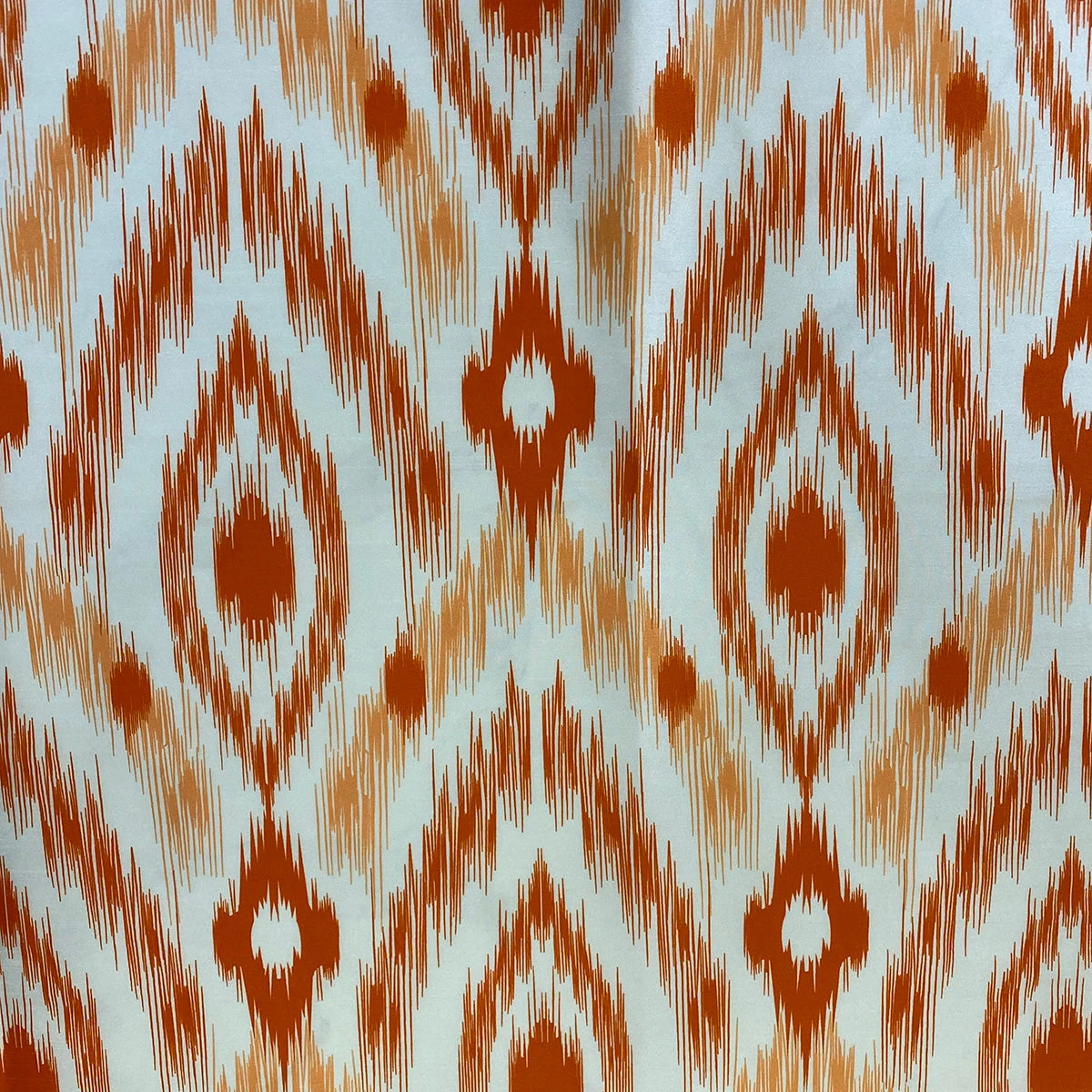 Cosmo Print (Dupioni) Table Runner In Orange 2 Cosmo Print (Dupioni) Table Runner In Orange - Image 2