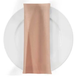 Premium Poly (Poplin) Table Napkin In Peach 1176