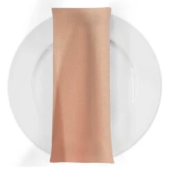 Premium Poly (Poplin) Table Napkin In Peach 1177