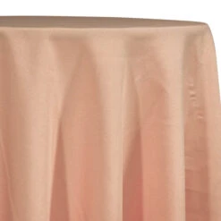 1pc. - Premium Poly (Poplin) Table Linen In Peach 1177 (120" Round)