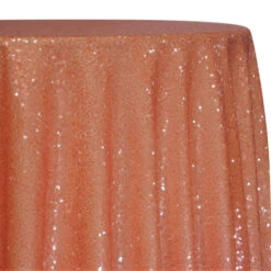 1pc - Glitz Sequins Table Linen In Peach (52"x52")