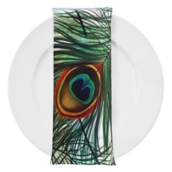 Peacock (Poly Print) Table Napkin