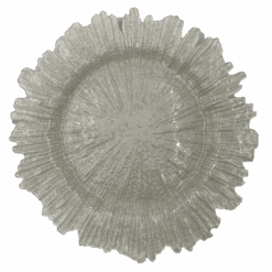 Reef - Glass Charger Plate In Pearl (Item # 0126)