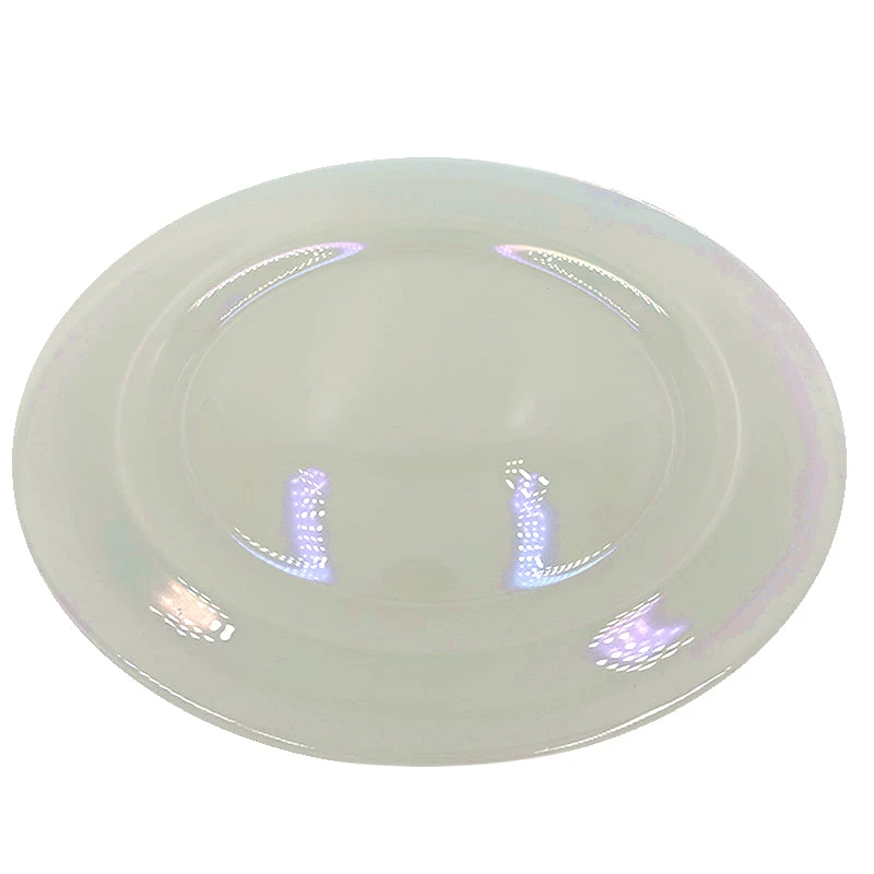 Pearla - Glass Charger Plate In White (Item # 1402) 3 Pearla - Glass Charger Plate In White (Item # 1402) - Image 3
