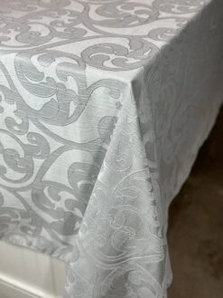 1pc - Classic Jacquard Table Linen 132" Round - White 12 1pc - Classic Jacquard Table Linen 132" Round - White -Urquid Linen Shop PhotoJan162023 33822PM