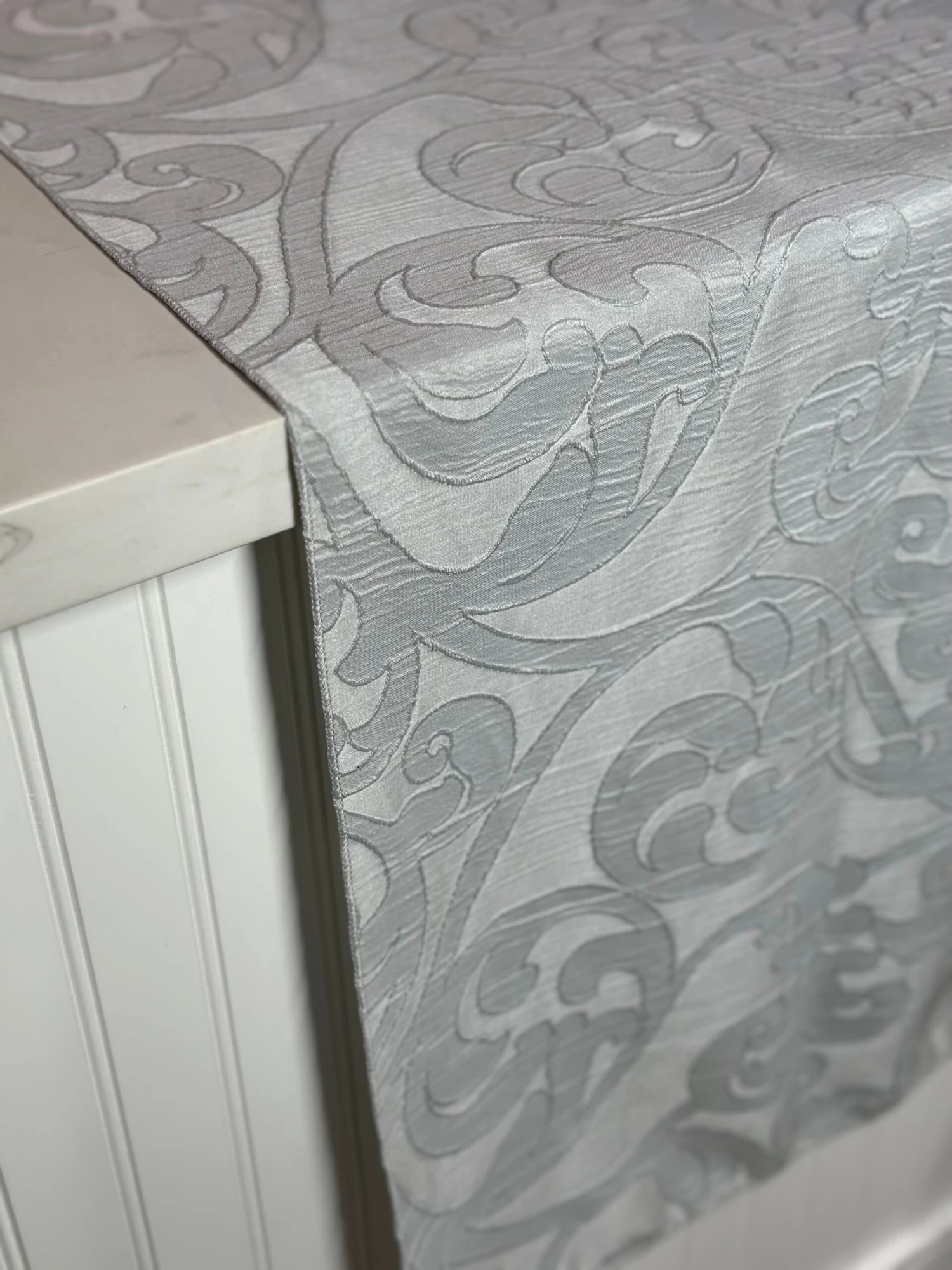 1pc - Classic Jacquard Table Linen 132" Round - White 5 1pc - Classic Jacquard Table Linen 132" Round - White - Image 5