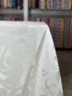 Classic Jacquard Table Linen In Ivory 11 Classic Jacquard Table Linen In Ivory -Urquid Linen Shop PhotoJan162023 34518PM