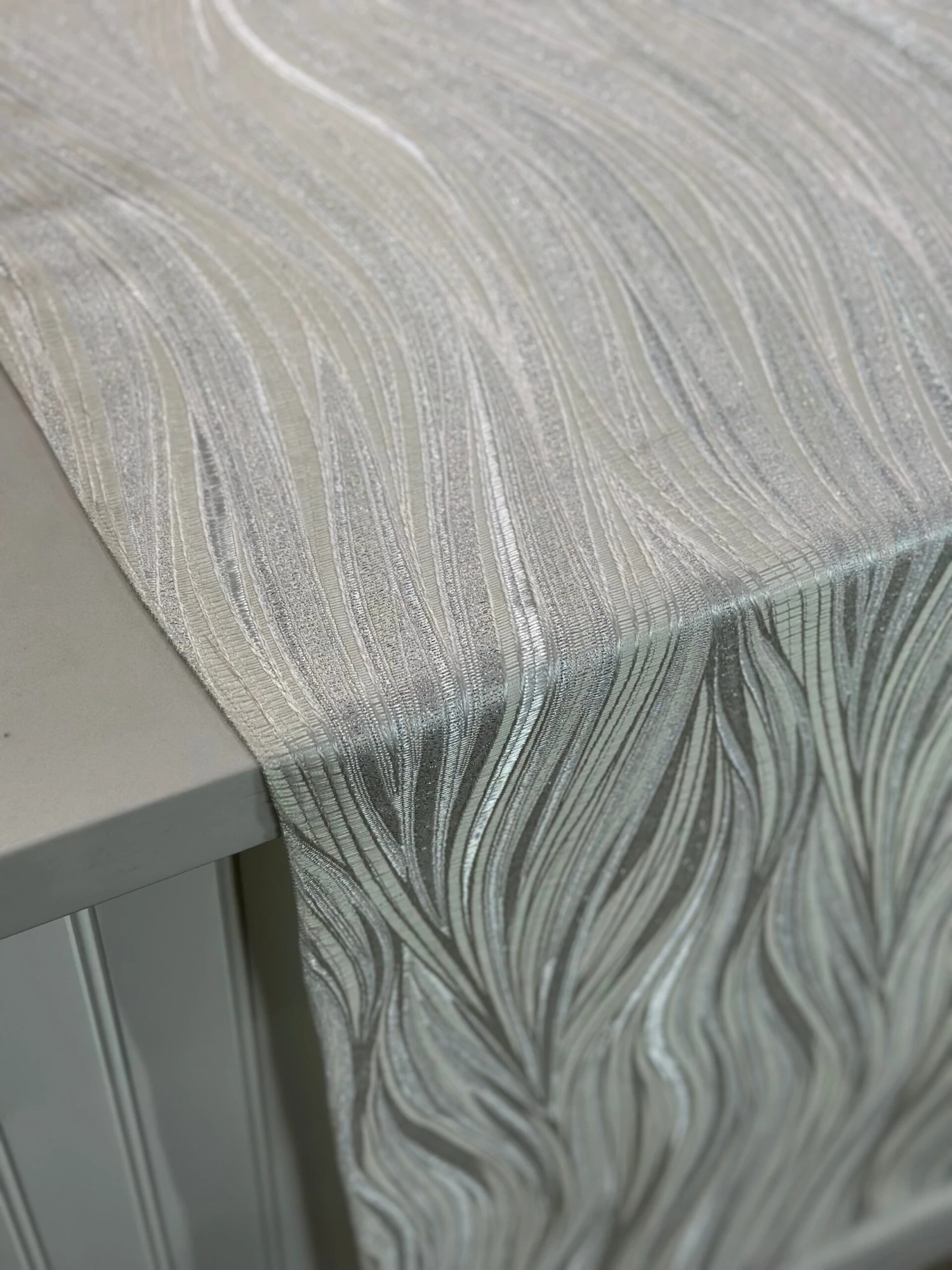 Allure Jacquard Table Linen In Ivory 6 Allure Jacquard Table Linen In Ivory - Image 6