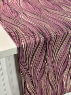 1pc - Allure Jacquard Table Linen In Mauve (132" Round) -Urquid Linen Shop PhotoJan192023 22029PM