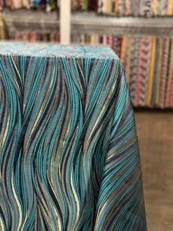 Allure Jacquard Table Linen In Blue -Urquid Linen Shop PhotoJan192023 22318PM 1