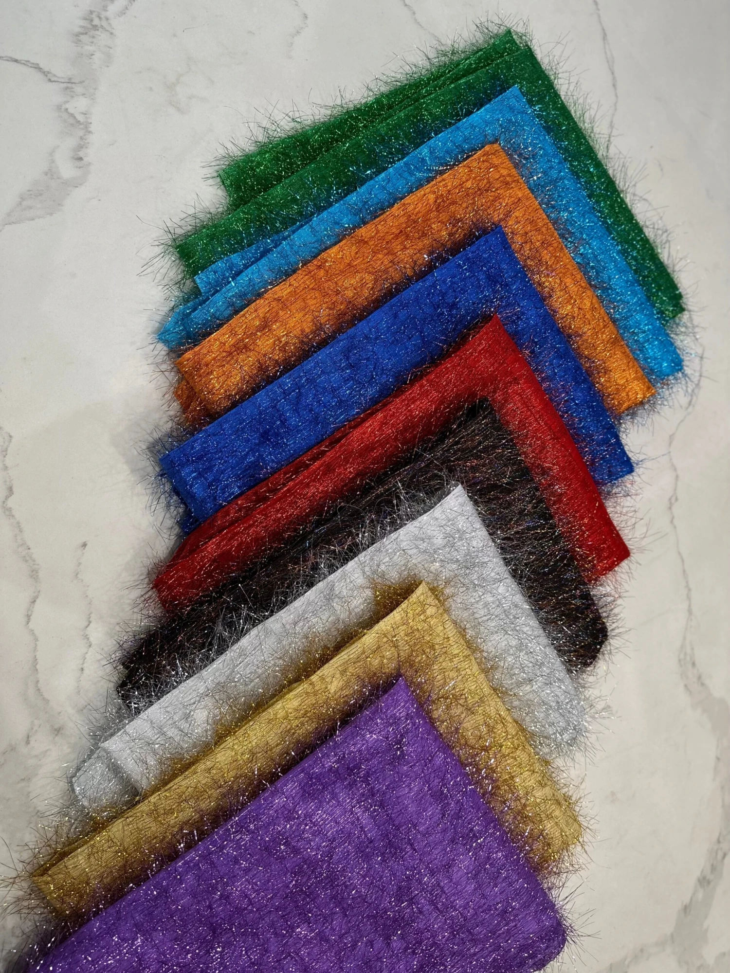 1pc - String Metallic Table Linen In White And Silver (132" Round) 8 1pc - String Metallic Table Linen In White And Silver (132" Round) - Image 8