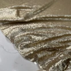 1pc - Glitz Sequins Table Linen 90"x156" Banquet - Champagne -Urquid Linen Shop PhotoJan202023 121731PM 1