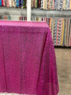 1pc - Glitz Sequins Table Linen 132" Round- Fuchsia -Urquid Linen Shop PhotoJan202023 20333PM 61369870 84d6 4311 803c a0a03bb87a3b