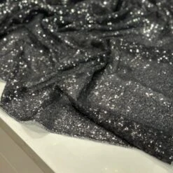 Glitz Sequins Table Linen In Black -Urquid Linen Shop PhotoJan202023 20832PM