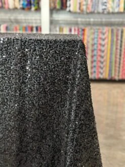 1pc - Taffeta Sequins Table Linen In Black (132" Round) -Urquid Linen Shop PhotoJan242023 115711AM fa3565fd 9260 470e b82c 6e2fb175da69 2