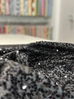 1pc - Taffeta Sequins Table Linen In Black (90" Round) -Urquid Linen Shop PhotoJan242023 115833AM 1