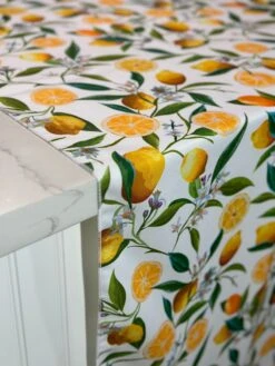Lemon (Poly Print) Table Linen -Urquid Linen Shop PhotoJan262023 25346PM