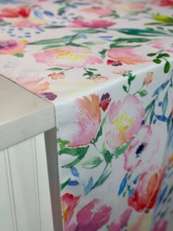 Watercolor Bouquet (Poly Print) Table Linen -Urquid Linen Shop PhotoJan262023 30331PM
