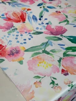 Watercolor Bouquet (Poly Print) Table Linen -Urquid Linen Shop PhotoJan262023 30338PM