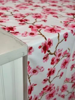 Cherry Blossom (Poly Print) Table Linen -Urquid Linen Shop PhotoJan262023 31011PM