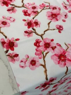 Cherry Blossom (Poly Print) Table Linen -Urquid Linen Shop PhotoJan262023 31017PM