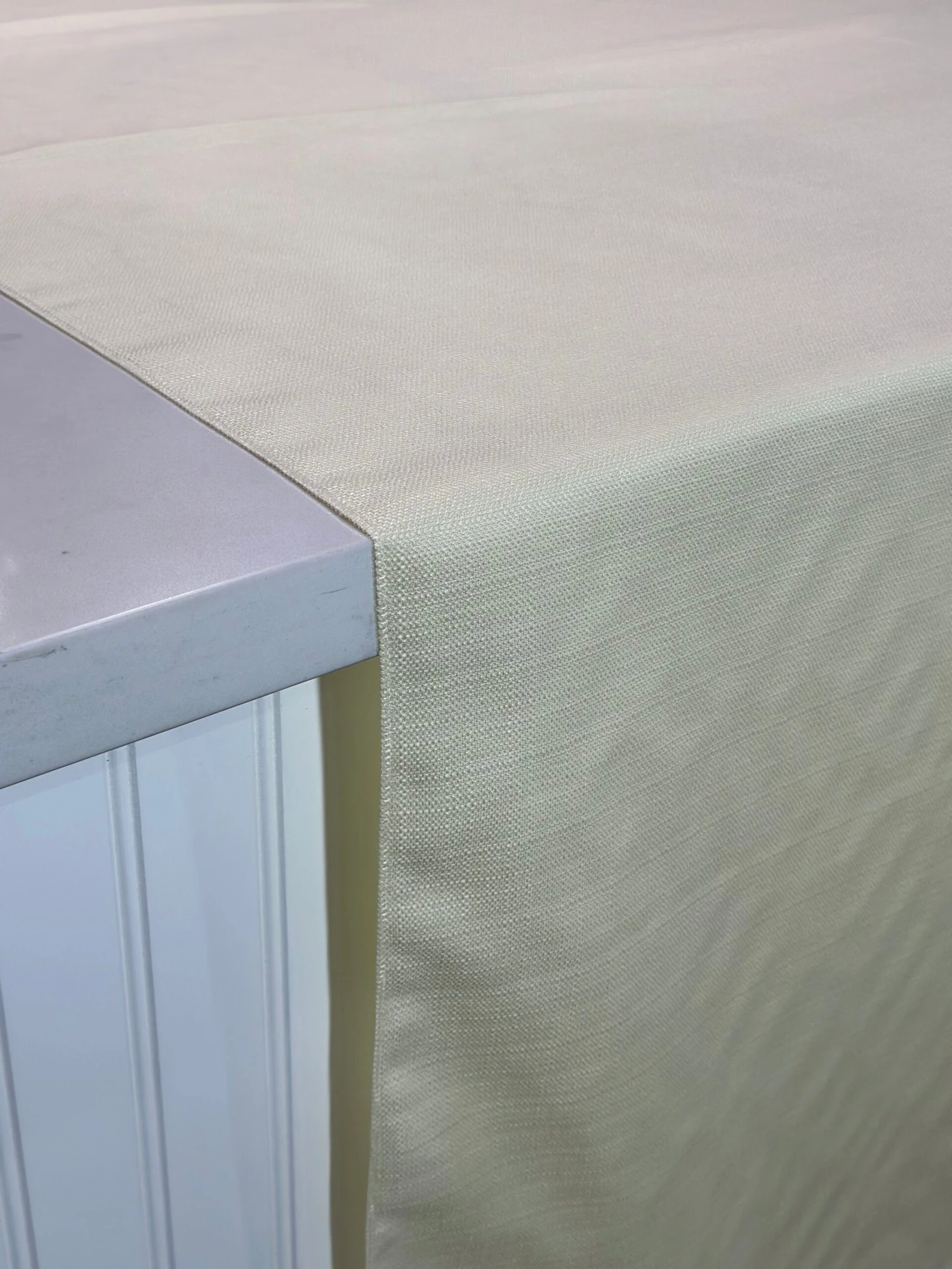 1pc - Rustic Linen Table Linen In Ivory (132" Round) 5 1pc - Rustic Linen Table Linen In Ivory (132" Round) - Image 5