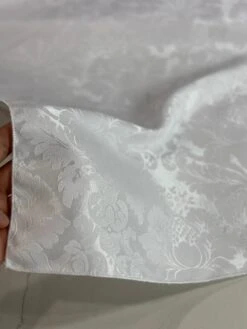 Damask Poly Table Linen In White -Urquid Linen Shop PhotoJul172023 113005AM