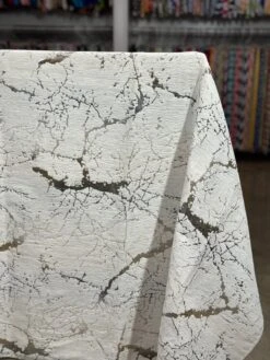 Marble Jacquard Table Linen In Silver -Urquid Linen Shop PhotoJul172023 124522PM