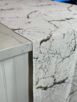 Marble Jacquard Table Linen In Silver -Urquid Linen Shop PhotoJul172023 124530PM