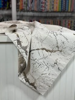 Marble Jacquard Table Linen In Silver -Urquid Linen Shop PhotoJul172023 124552PM