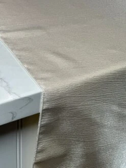 Luxury Satin Table Linen In Champagne 15 Luxury Satin Table Linen In Champagne -Urquid Linen Shop PhotoJul182023 34636PM