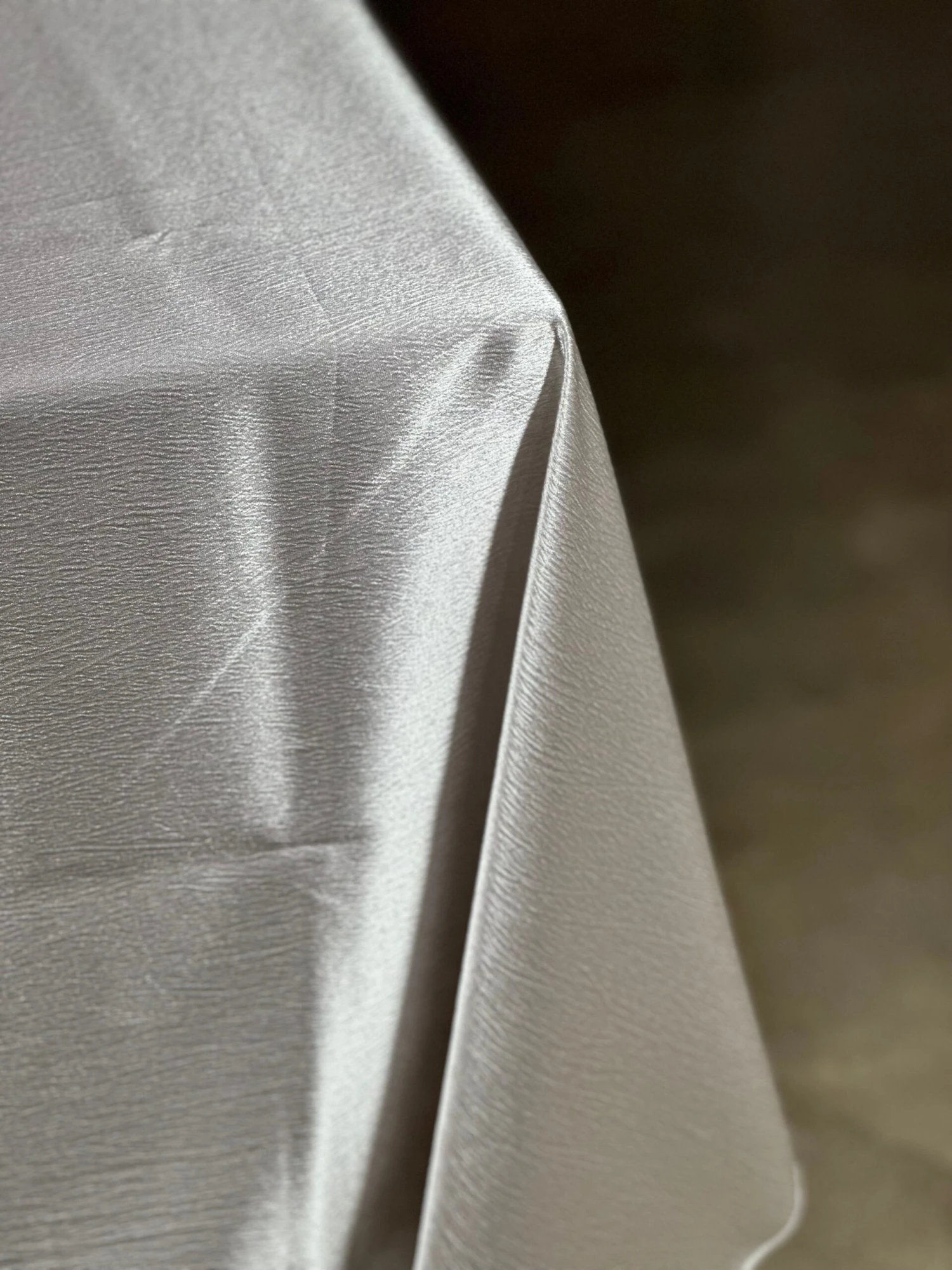 5pcs - Luxury Satin Table Linen 90" Round - Charcoal 9 5pcs - Luxury Satin Table Linen 90" Round - Charcoal - Image 9