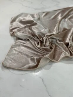 Lush Velvet Table Linen In Taupe -Urquid Linen Shop PhotoJul262023 111732AM