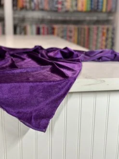 Lush Velvet Table Linen In Purple -Urquid Linen Shop PhotoJul262023 113358AM