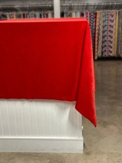 Lush Velvet Table Linen In Red -Urquid Linen Shop PhotoJul262023 114854AM