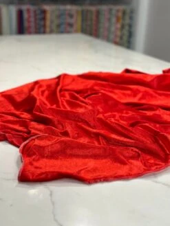 Lush Velvet Table Linen In Red -Urquid Linen Shop PhotoJul262023 114919AM