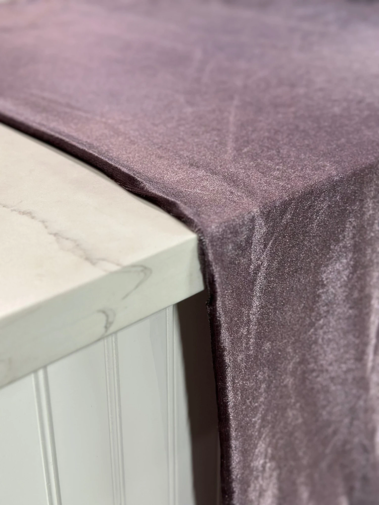 Lush Velvet Table Linen In Mauve 5 Lush Velvet Table Linen In Mauve - Image 5