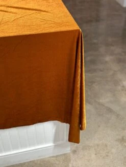 Lush Velvet Table Linen In Rust -Urquid Linen Shop PhotoJul262023 115224AM
