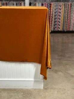Lush Velvet Table Linen In Rust -Urquid Linen Shop PhotoJul262023 115236AM