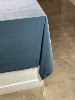 1pc - Lush Velvet Table Linen In Copen Perry (120" Round) -Urquid Linen Shop PhotoJul262023 115400AM