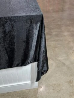 Lush Velvet Table Linen In Black -Urquid Linen Shop PhotoJul262023 115933AM