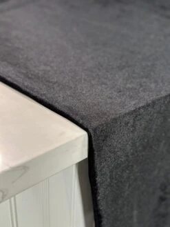 1pc - Lush Velvet Table Linen In Black (120"x156" Banquet) -Urquid Linen Shop PhotoJul262023 115947AM 1