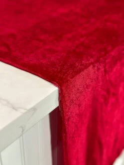 Lush Velvet Table Linen In Wine -Urquid Linen Shop PhotoJul262023 120245PM