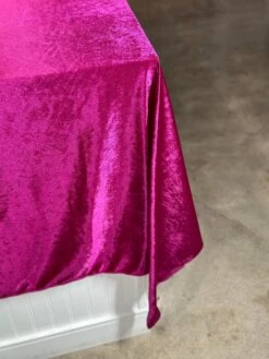 Lush Velvet Table Linen In Sangria 11 Lush Velvet Table Linen In Sangria -Urquid Linen Shop PhotoJul262023 120631PM