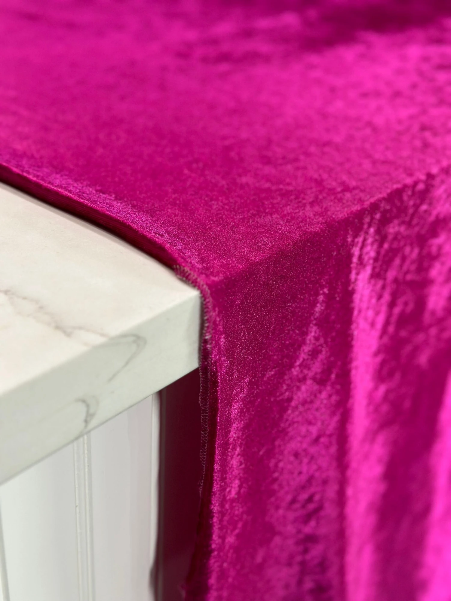 Lush Velvet Table Linen In Sangria 6 Lush Velvet Table Linen In Sangria - Image 6