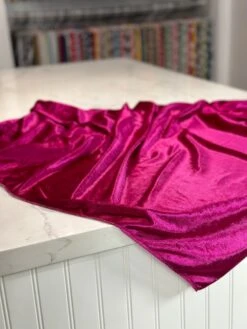 Lush Velvet Table Linen In Sangria 9 Lush Velvet Table Linen In Sangria -Urquid Linen Shop PhotoJul262023 120653PM