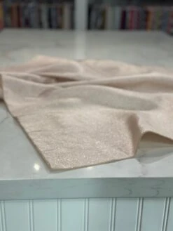 Metallic Burlap Table Linen In Champagne/Silver -Urquid Linen Shop PhotoJul262023 121753PM