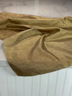 1pc - Metallic Burlap Table Linen In Antique Gold/Gold (90"x156" Banquet) -Urquid Linen Shop PhotoJul262023 123118PM