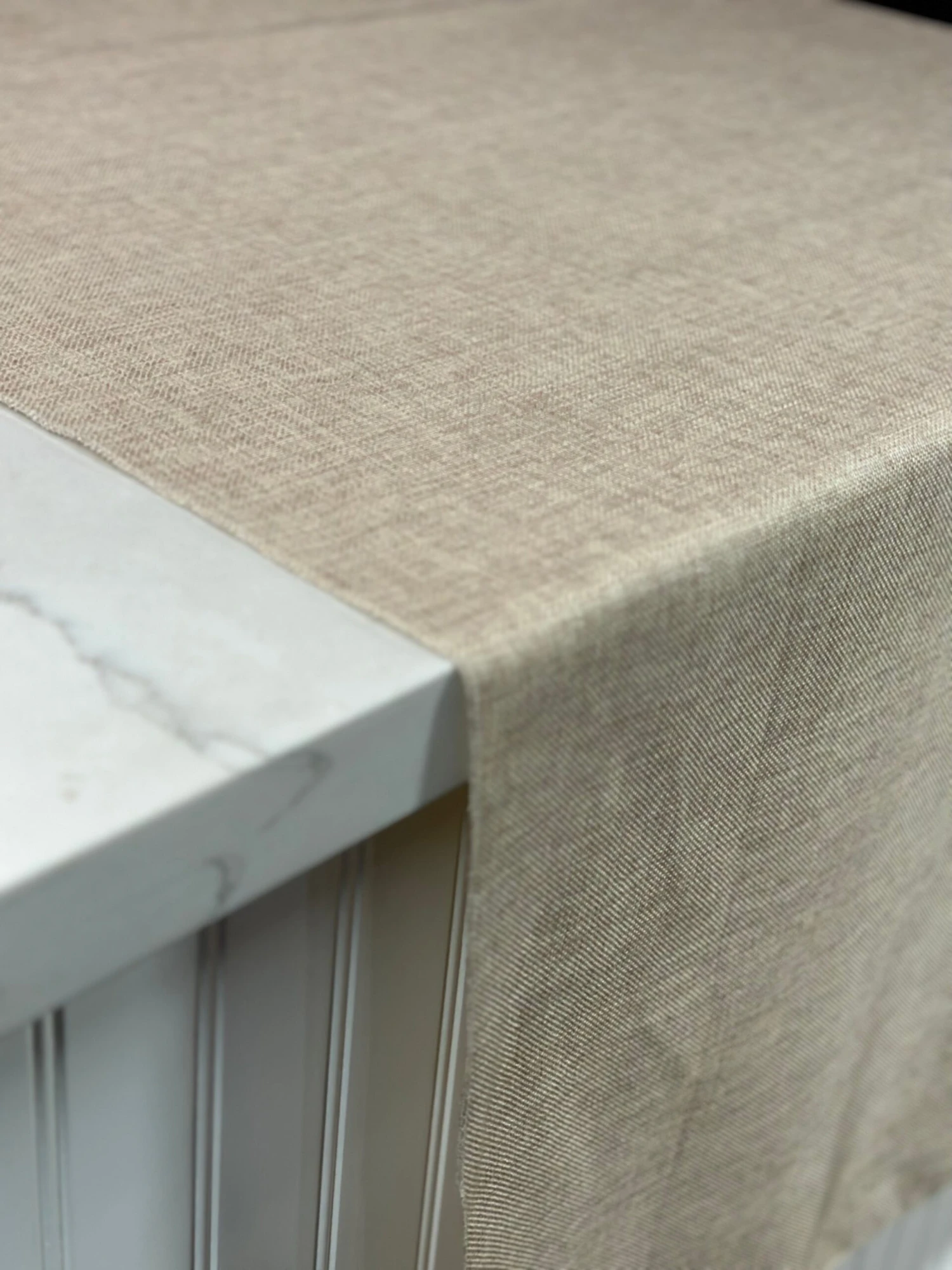 Imitation Burlap Table Linen In Wheat 6 Imitation Burlap Table Linen In Wheat - Image 6